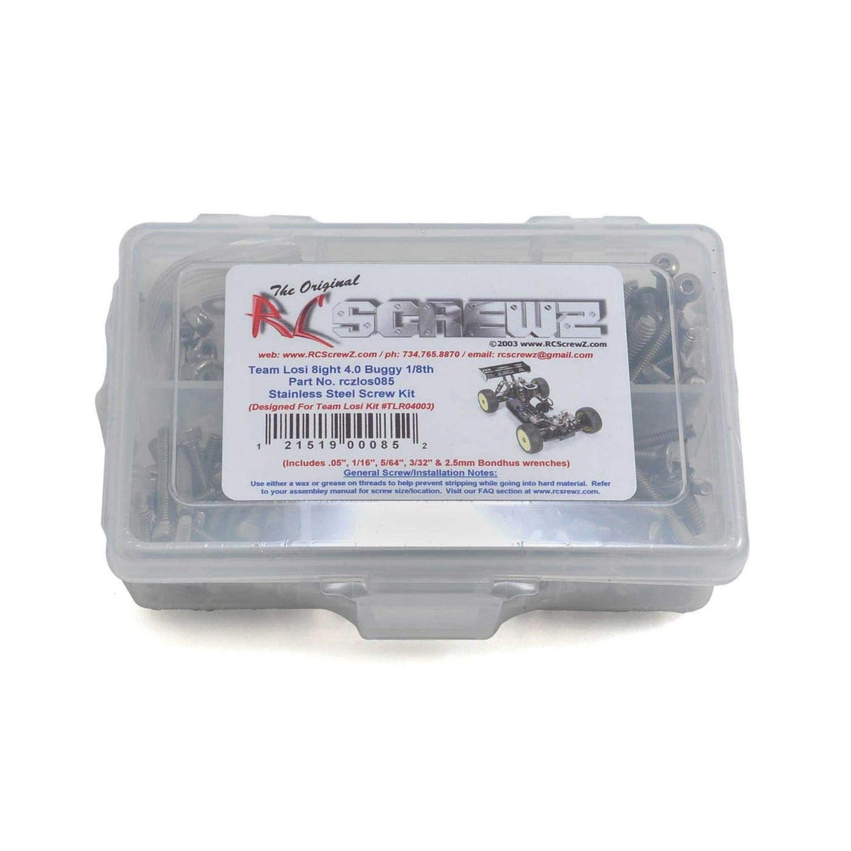 RC Screwz Screws, Silver/Metallic, Modern