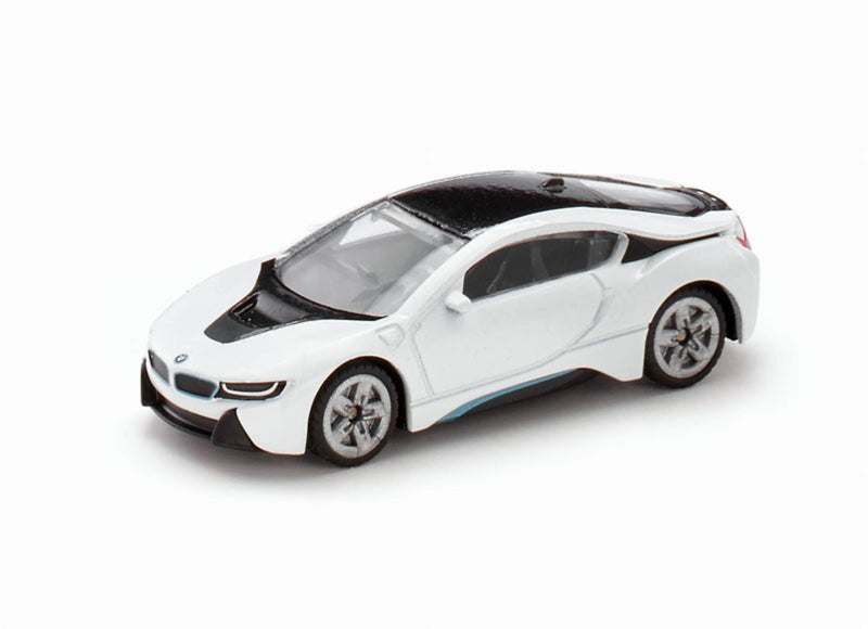 siku 1458, BMW i8, Metal/Plastic, Black/White, Toy car for Children