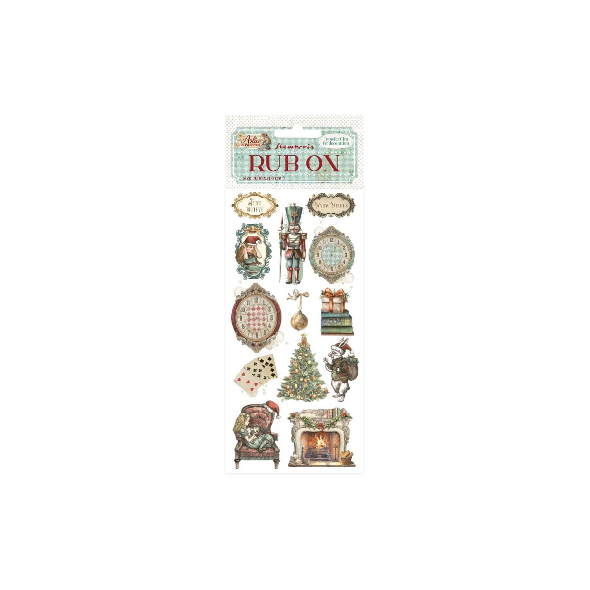 Stamperia Sticker Decal, 10cmX21cm, Green