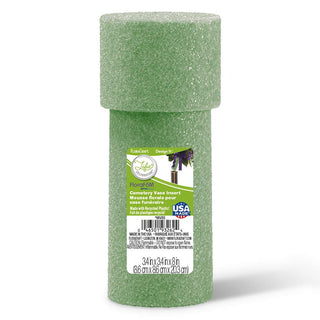 FloraCraft Vase, 8 x 3.25 x 3.25", Green