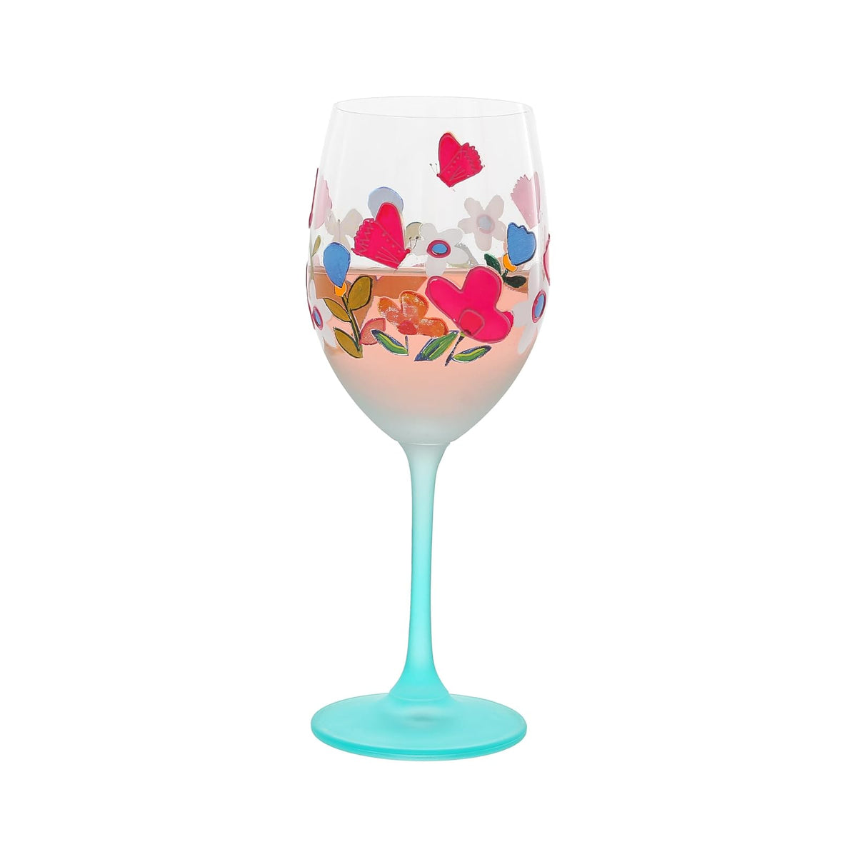 Pavilion Gift Company Drinking Cup, 18 Ounces, Blue, Clear, Pink, Orange, Green