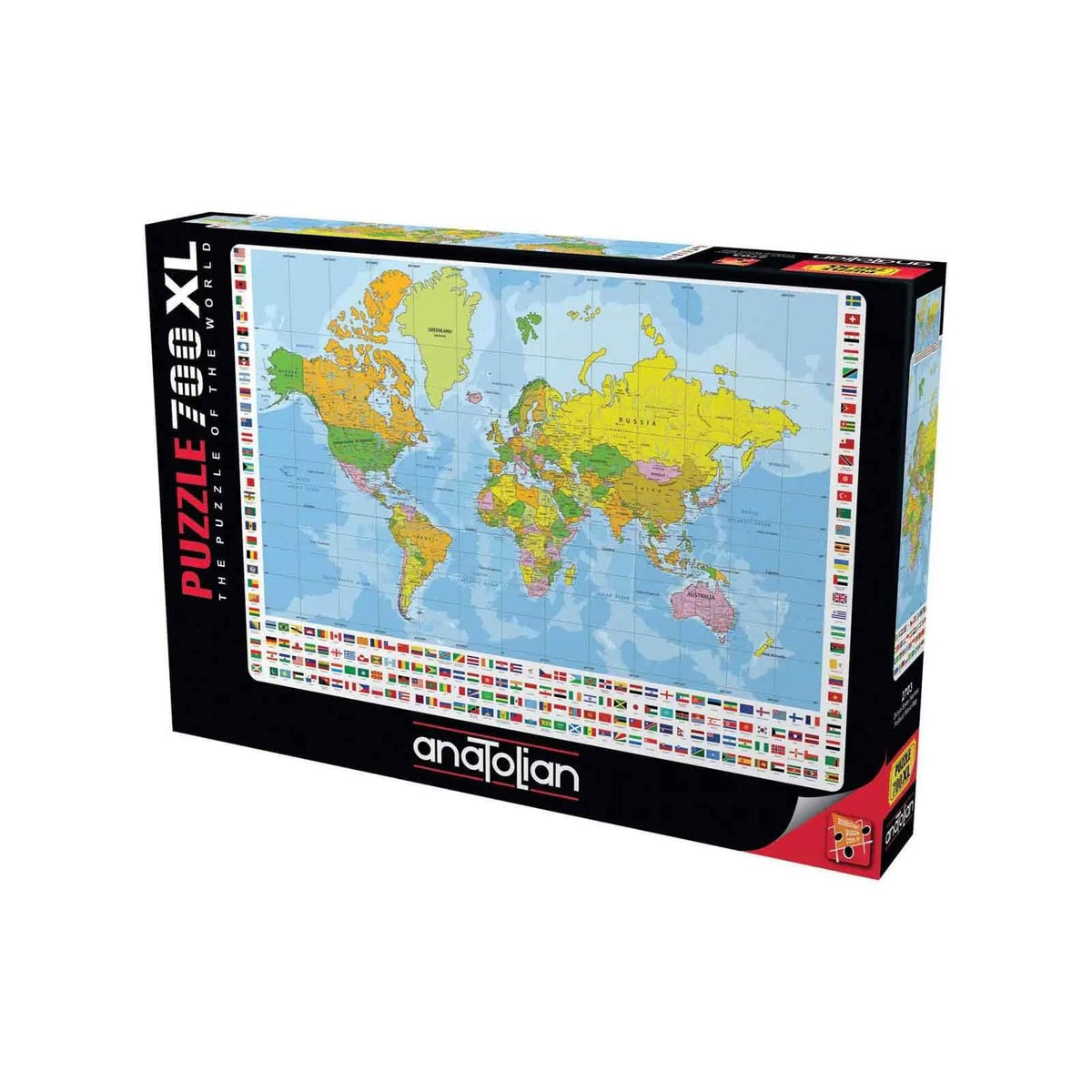 Anatolian Puzzles, 700 pieces, World Political Map