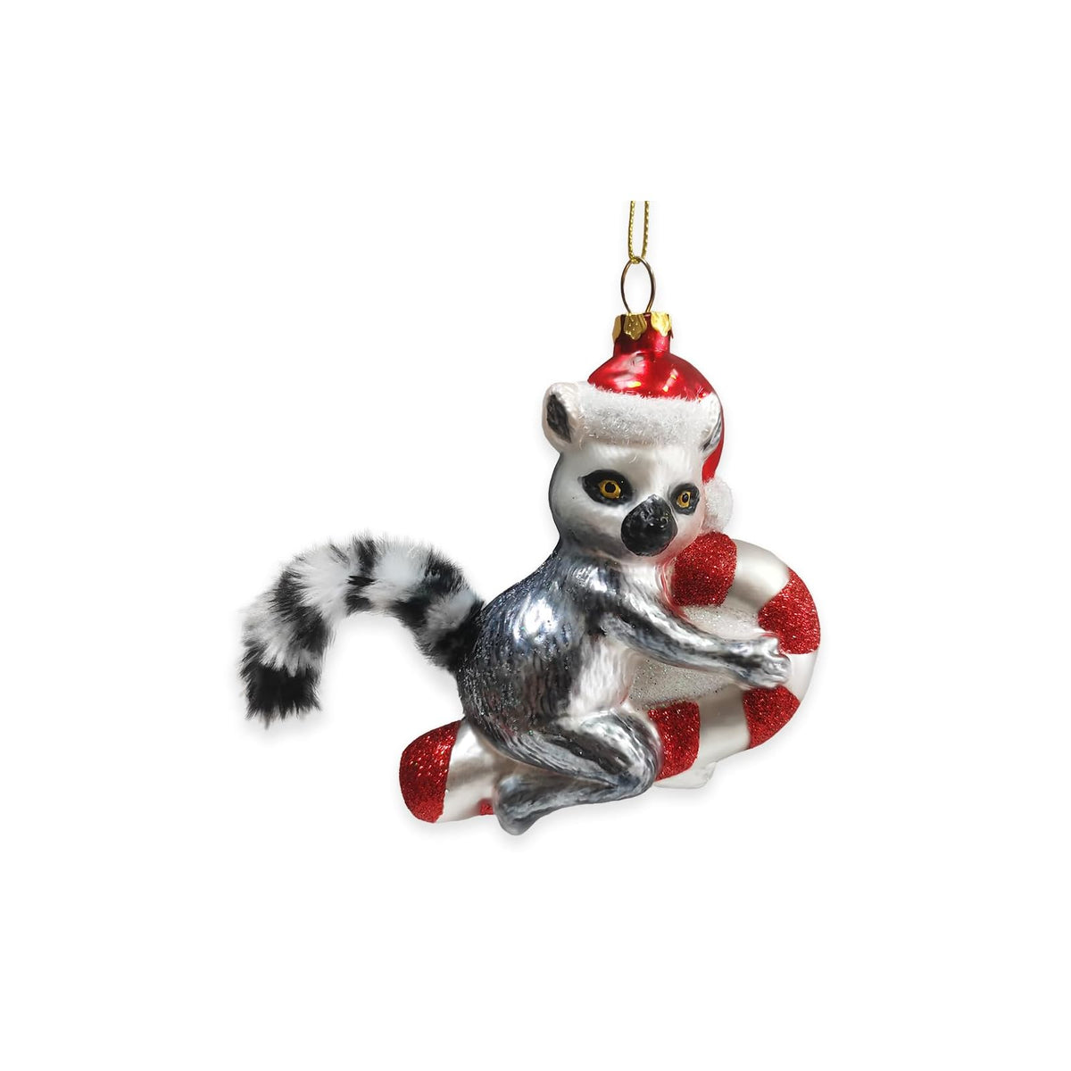 OrnamentallyYou Hanging Ornament, Lemur Draped, Classic