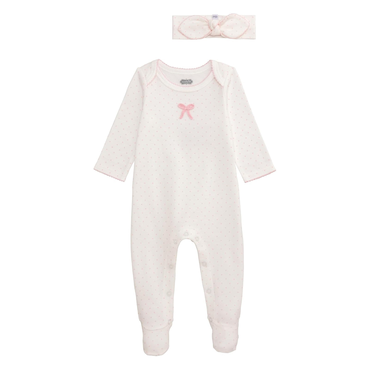 Mud Pie Pajamas, 3-6 Months, White