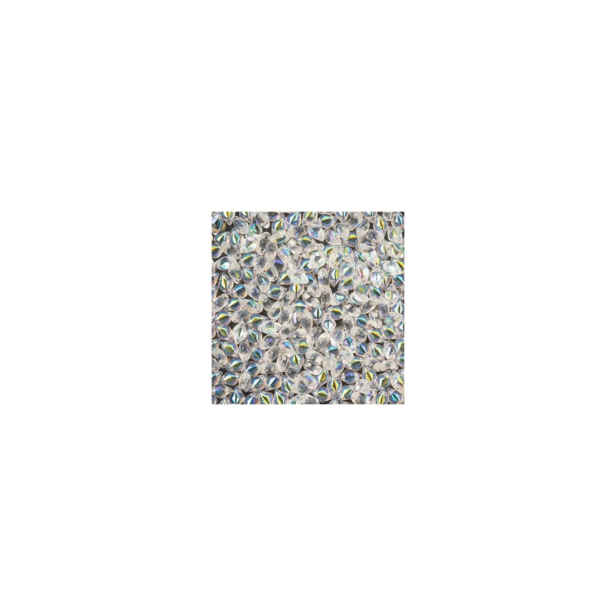 John Bead Craft Bead, Medium to Large, Crystal AB