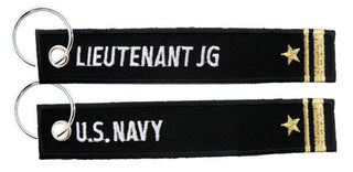 Eagle Crest U.S. Navy / Lieutenant Junior Grade - USN Embroidered Key Chain Fob