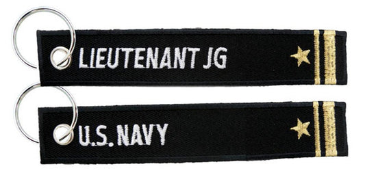 Eagle Crest U.S. Navy / Lieutenant Junior Grade - USN Embroidered Key Chain Fob