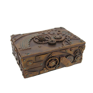Pacific Trading PTC 5 Inch Steampunk Mechanical Inspired Jewelry/Trinket Box Figurine