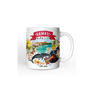 OrnamentallyYou Drinking Cup, 12 Ounces, Artistic Hawaii State Themes and Landma