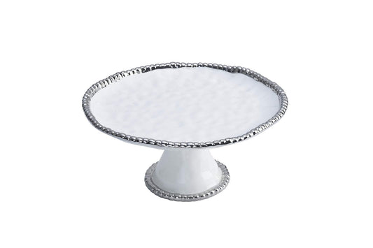 Pampa Bay Salerno Porcelain Round Cake Stand