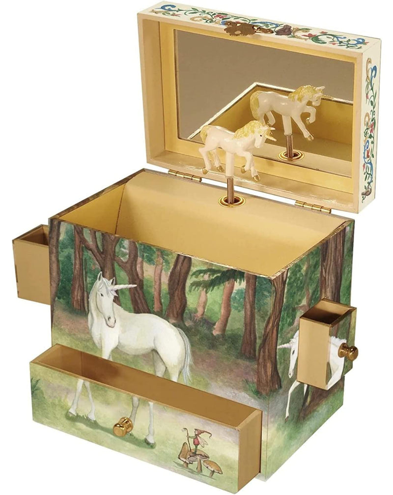 Enchantmints Unicorn Horse Musical Jewelry Box Spins to &quot;The Unicorn&quot; Treasure Storage