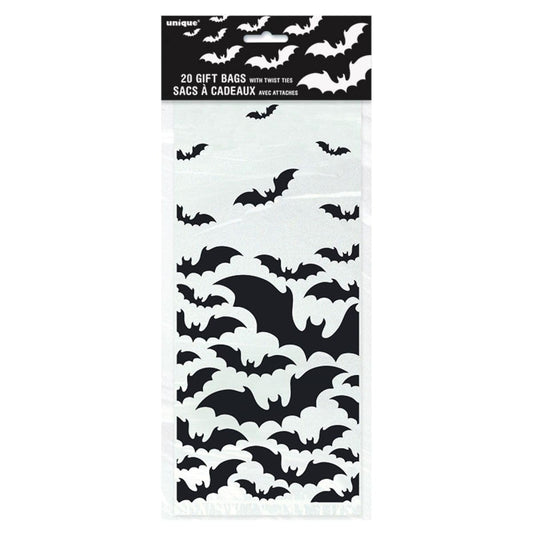 Unique Party Gift Wrap, 20 Count (Pack of 1), Black