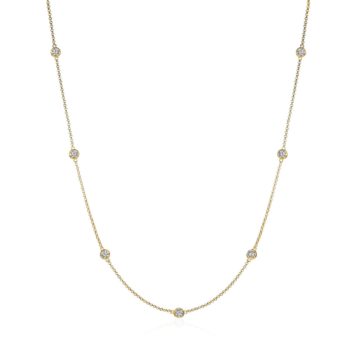 namana Necklace, 24 inches, Gold