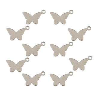 John Bead Charm, 7.9x9.9mm, Silver