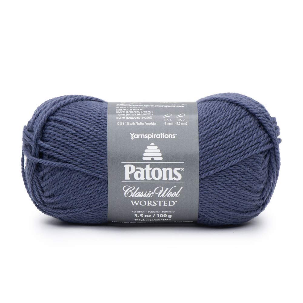 Patons Yarn, 3.5 oz, 210 yds, Indigo