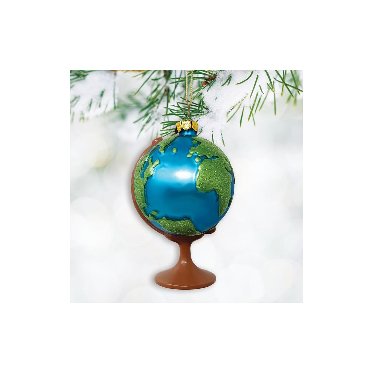 OrnamentallyYou Hanging Ornament, Magnificent Planet Earth Globe Christmas Ornam