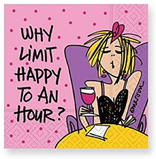 Design Design Limit Cocktail Napkins, 5", Multicolor