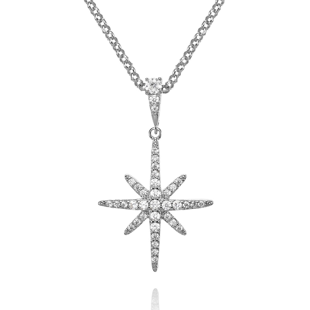 namana Necklace, 2cm x 1.8cm, Silver