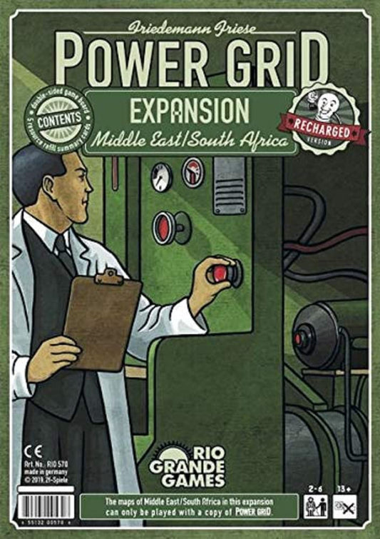 Rio Grande Games Power Grid: Middle East/South Africa Expansion