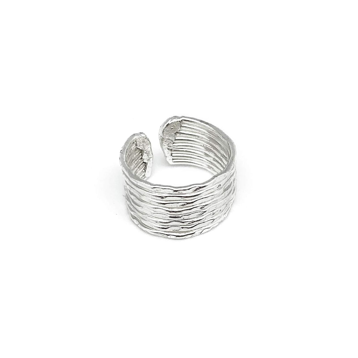 Anju Ring, Silver, Modern,Traditional