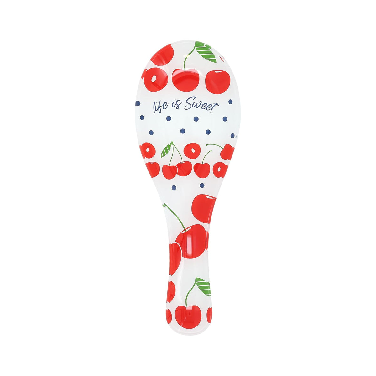 Pavilion Gift Company Spoon Rest, 9.25", Red, green, and white