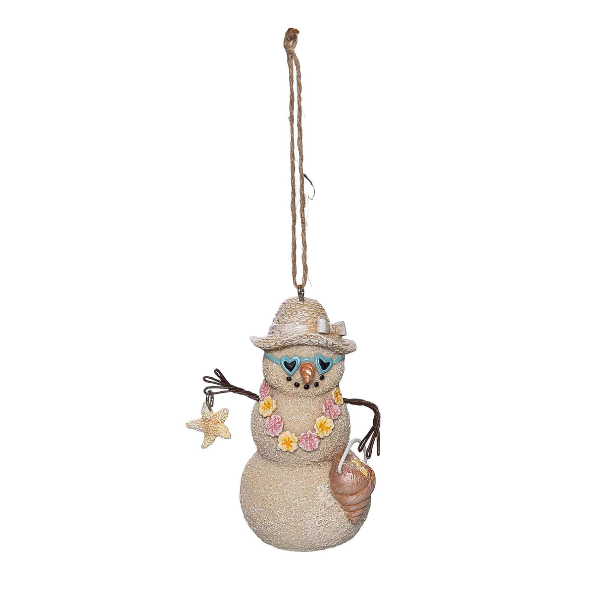 Beachcombers Hanging Ornament, White