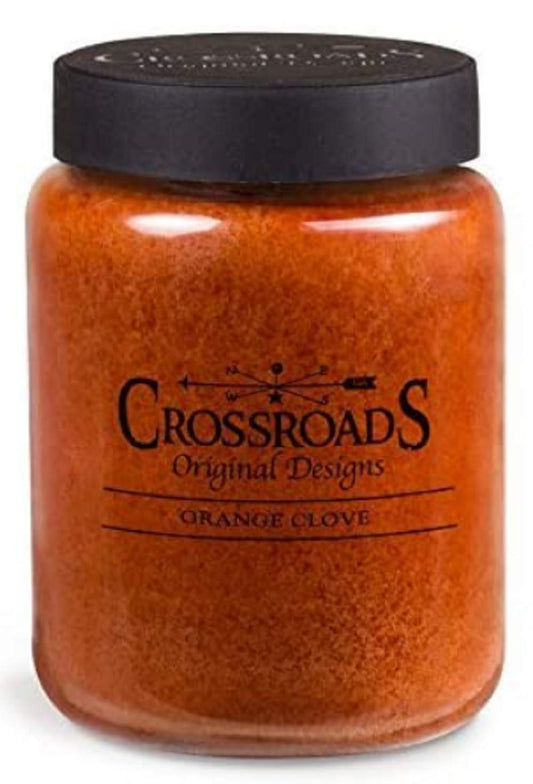 Crossroads Orange Clove Scented 2-Wick Candle, 26 Ounce