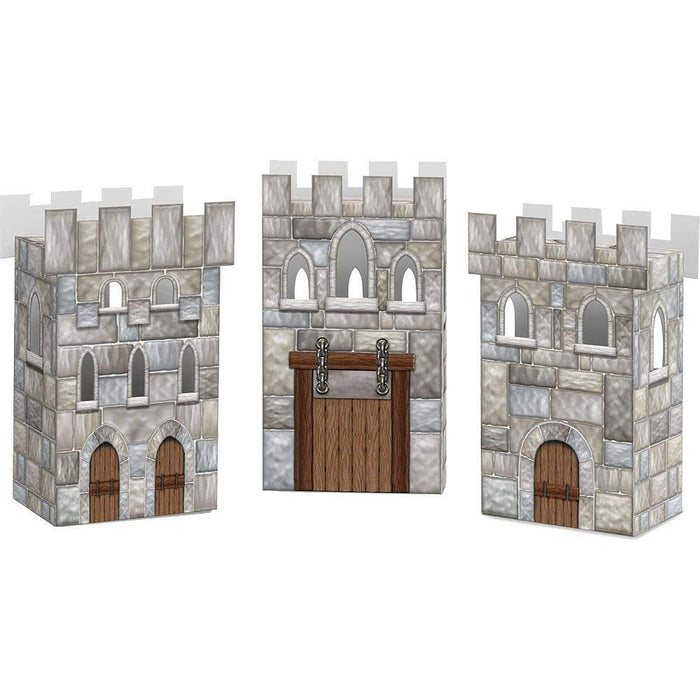 Beistle Castle Favor Boxes ,Multicolored ,Pkg of 3