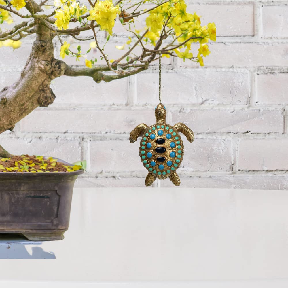 Comfy Hour Under The Sea Collection Resin Ocean Wild Animal Turtle Christmas Tree Ornaments