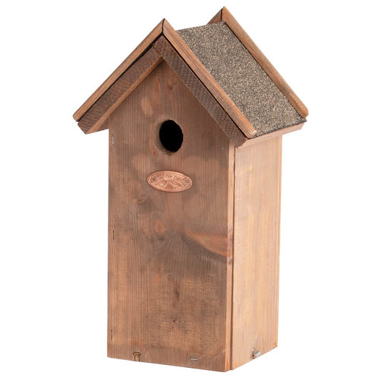 Esschert Design Antique Wash Chickadee Bird House with Asphalt Roof