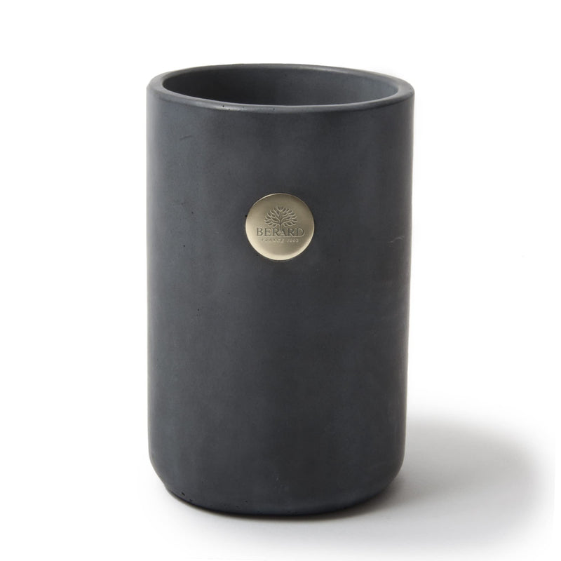Berard Millenari Tool Pot, D4.7x6 Caddy, 4.7 x 6.3in, Dark Grey