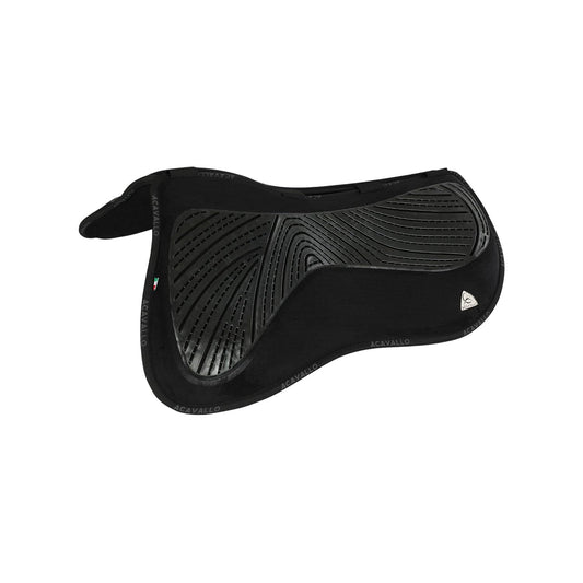 Acavallo Spine Free Gel and Memory Foam Half Saddle Pad, Size 2, Black, Horse Equipment Accessories