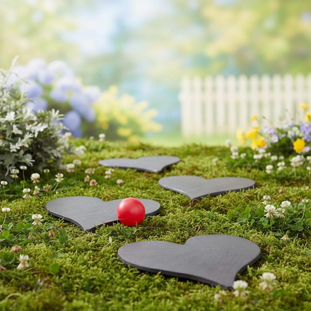 Comfy Hour Cast Iron Garden Stepping Stone - Heart