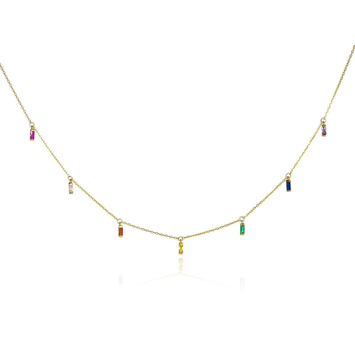 namana Necklace, 16 inches, Multi