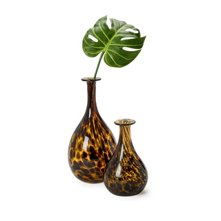 Two's Company Vase, 7.5"-11.25", Brown Tortoise
