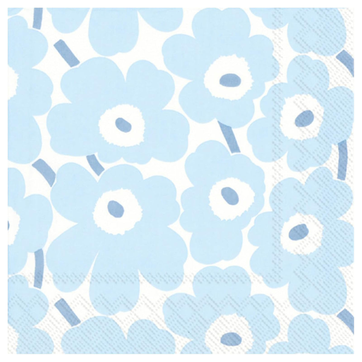 ihr SINCE 1977 Disposable Napkin, 5" x 5", Mini Unikot (Light Blue)