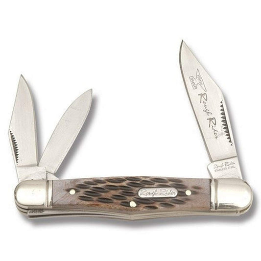 Blue Ridge Knives Rough Ryder Whittler Amber Bone