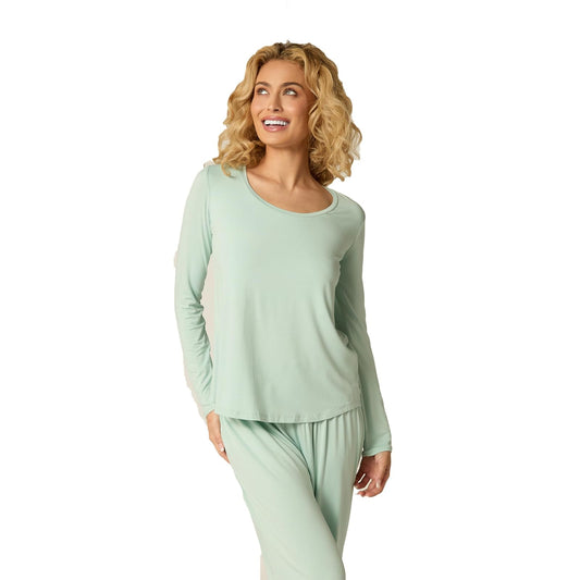 Faceplant Dreams Bamboo Long Sleeve Shirt: Aqua: Medium