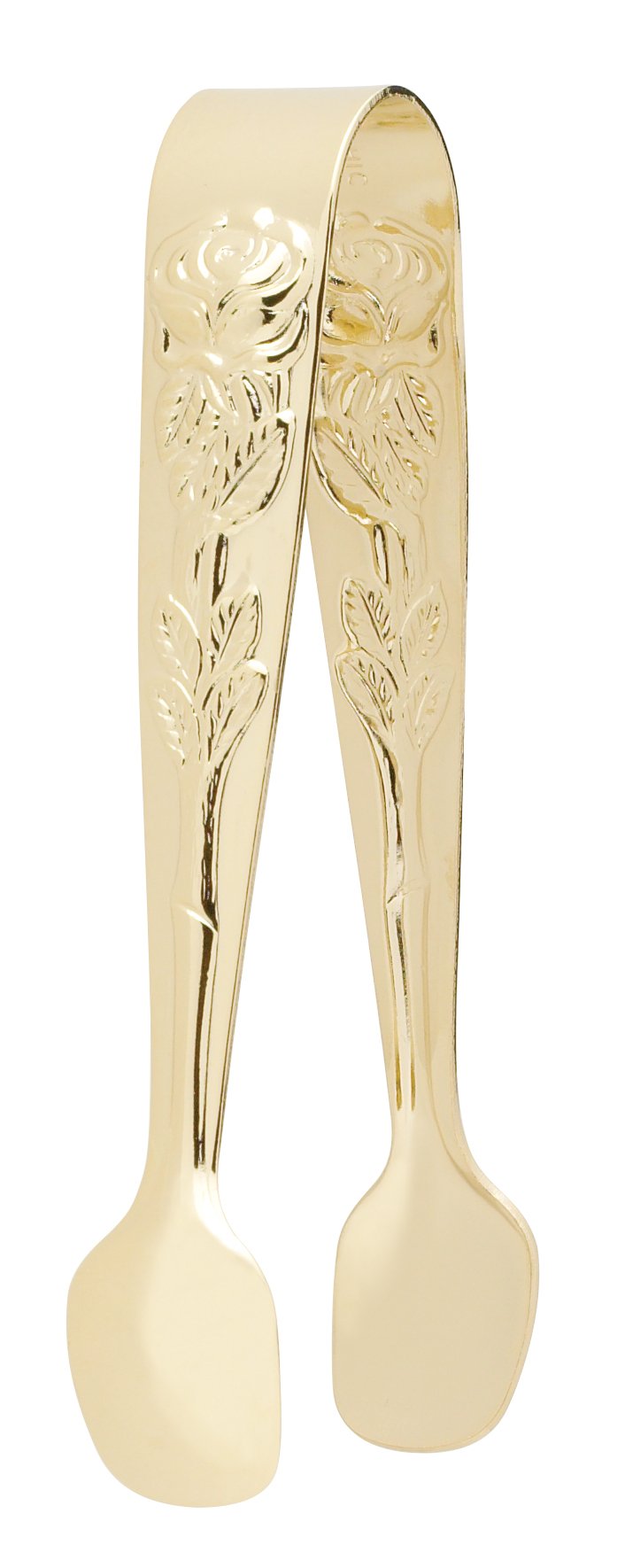 HIC Rose Sugar Tong, Gold-Plated Japanese Stainless Steel, 4-Inch