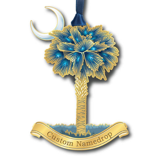 Beacon Design 61264 S.C. Palmetto and Moon Hanging Ornament