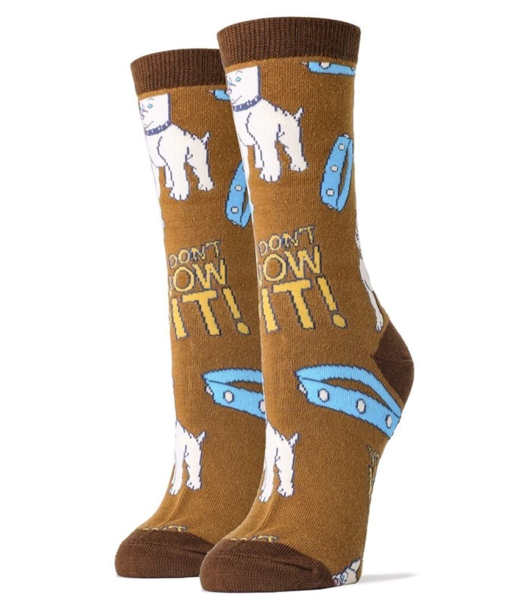 Oooh Yeah Socks Womens Cotton Crew Socks (Don't Know Pit)