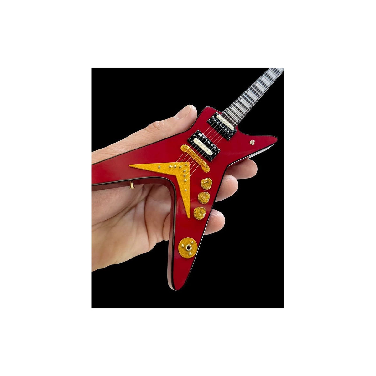 AXE HEAVEN Sculpture, 10 inches, Red,silver