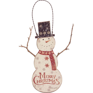 Primitives by Kathy Hanging Ornament, 2.50" x 6" Inches, White