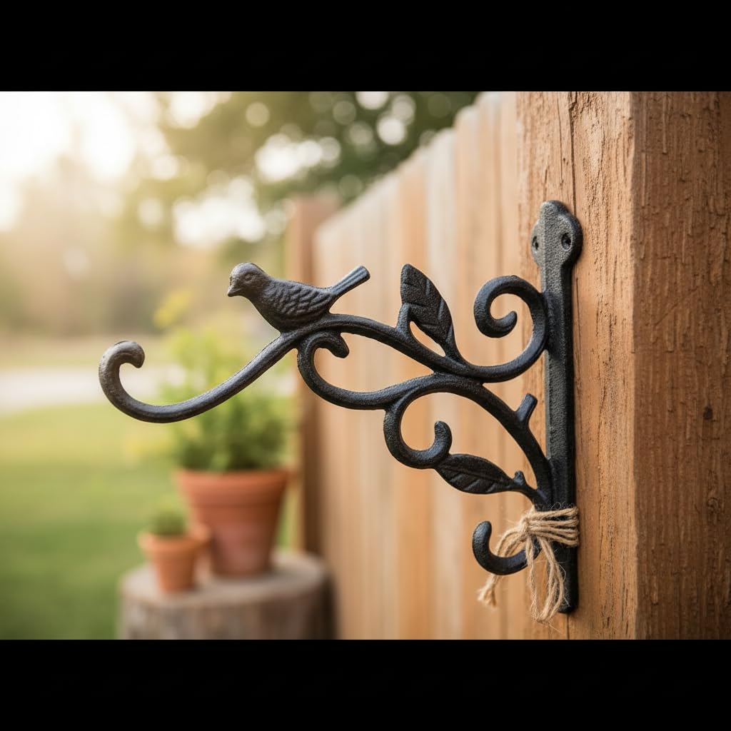 Comfy Hour 9.17 Inch Plant Hooks for Wall, Bird Plant Bracket