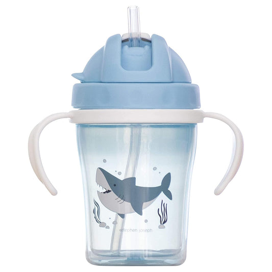 Stephen Joseph Straw Cups, Shark, One Size
