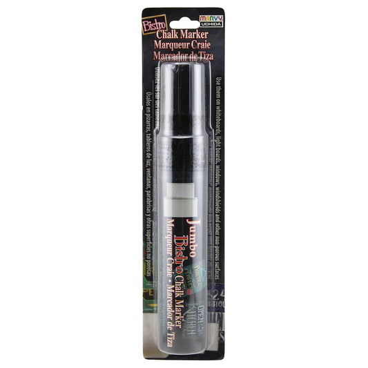 Uchida 481-C-1 Marvy Jumbo Broad Point Tip Bistro Chalk Marker, Black