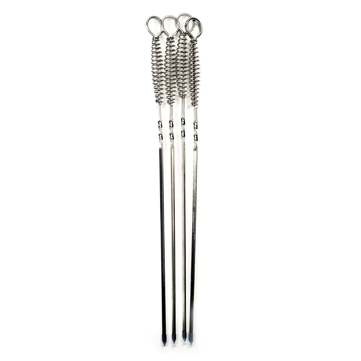 RSVP International Skewer, 14" Spring, 4 Piece, Stainless Steel