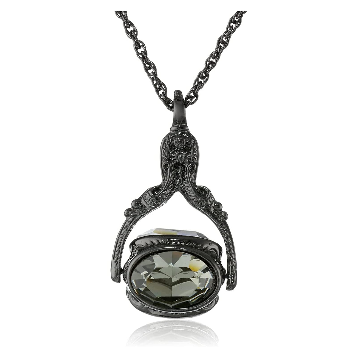 1928 Jewelry Company Necklace, 30 inches, Black