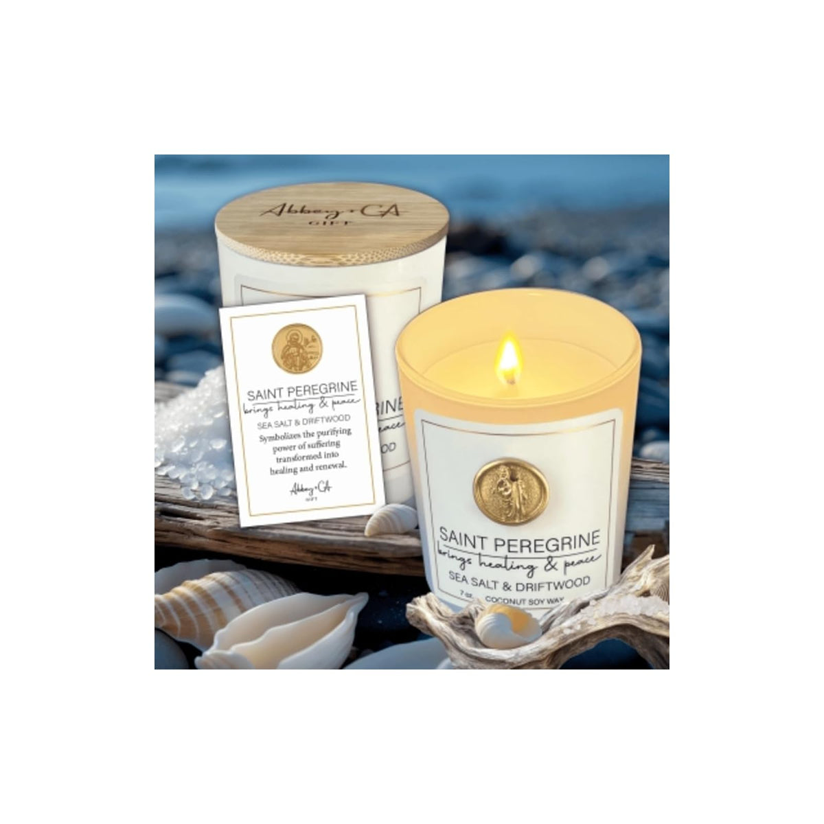 Cathedral Art Candle, 7 oz, White