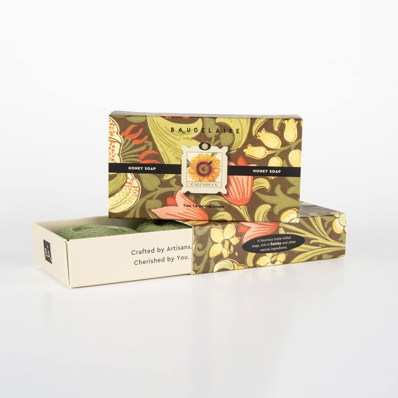Baudelaire Honey and Calendula Bar Soap, 1.4 Ounce